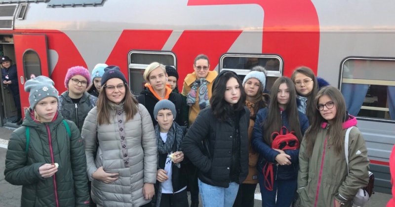 19 октября 7б класс отправился в Москву в рамках проекта «Вагон знаний».