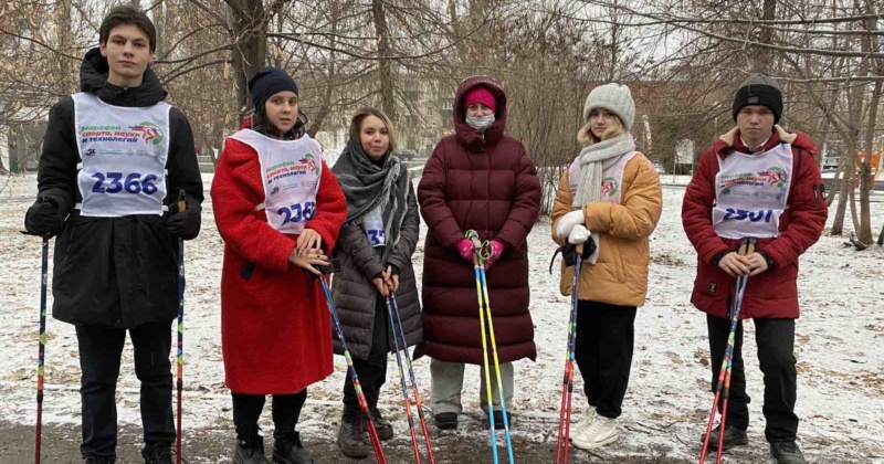 16 декабря 2021 года учащиеся гимназии приняли участие в мастер-классе «Скандинавская ходьба» Марафона спорта, науки и технологий.