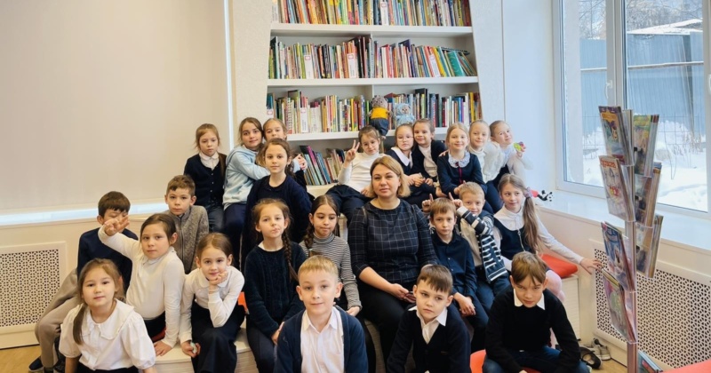 Ученики 2Б класса побывали в библиотеке народов Поволжья!