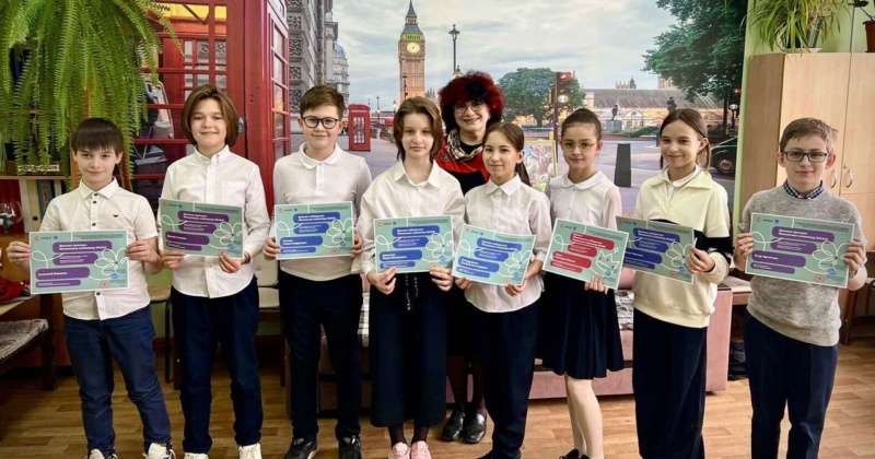 Учащиеся 5В класса успешно справились с заключительной Олимпиадой WinKid по английскому языку от Казанского университета и получили дипломы абсолютного победителя, победителей и призеров!